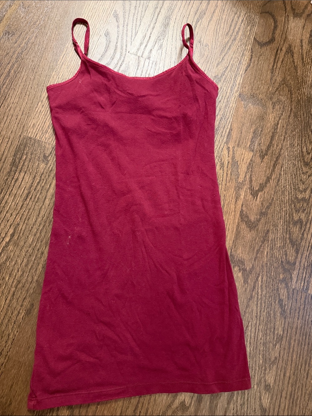 SO Burgundy Spaghetti-Strap Tank Top